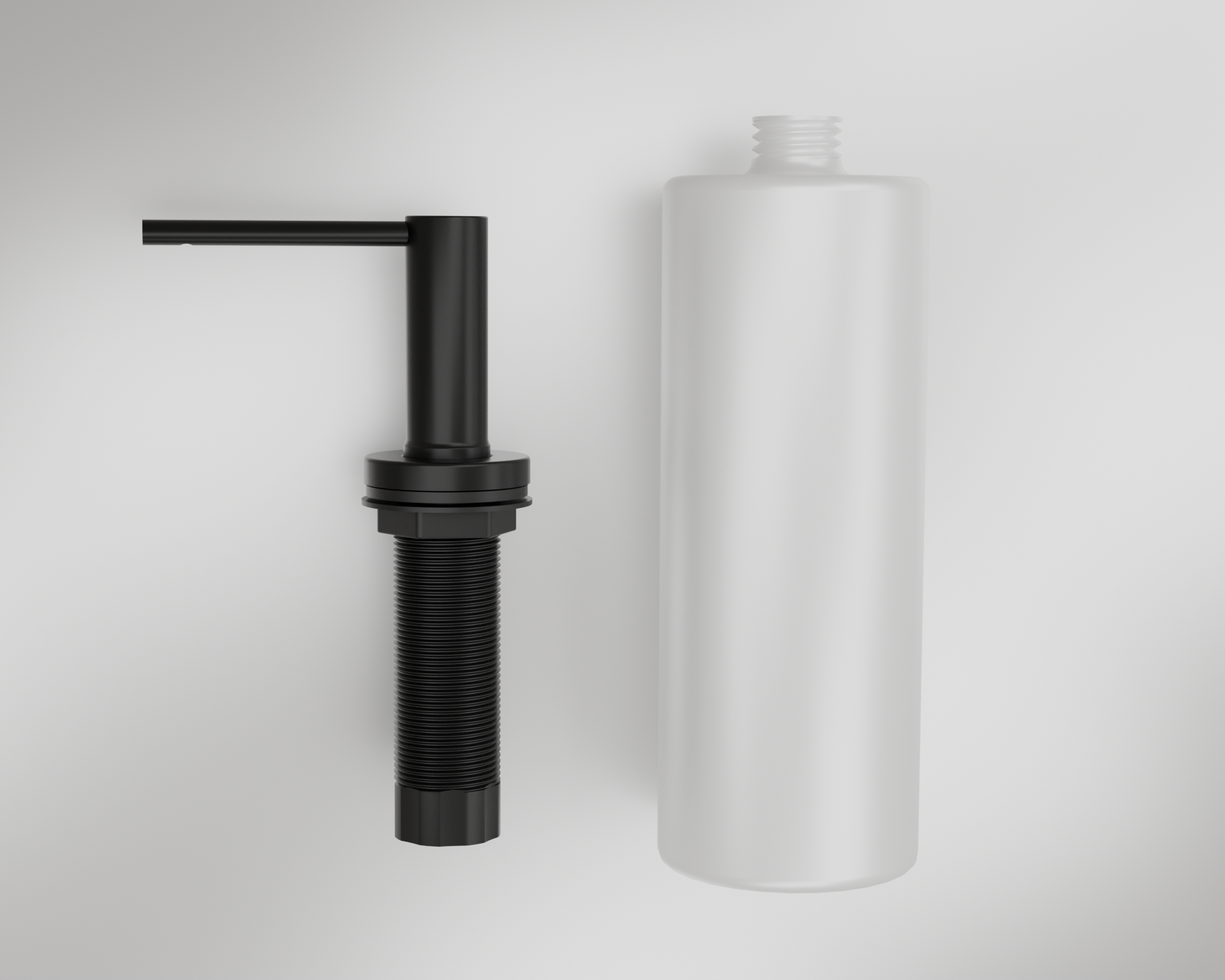 Dozownik stalowy PREMIUM 500 ml, Kolor: Czarny